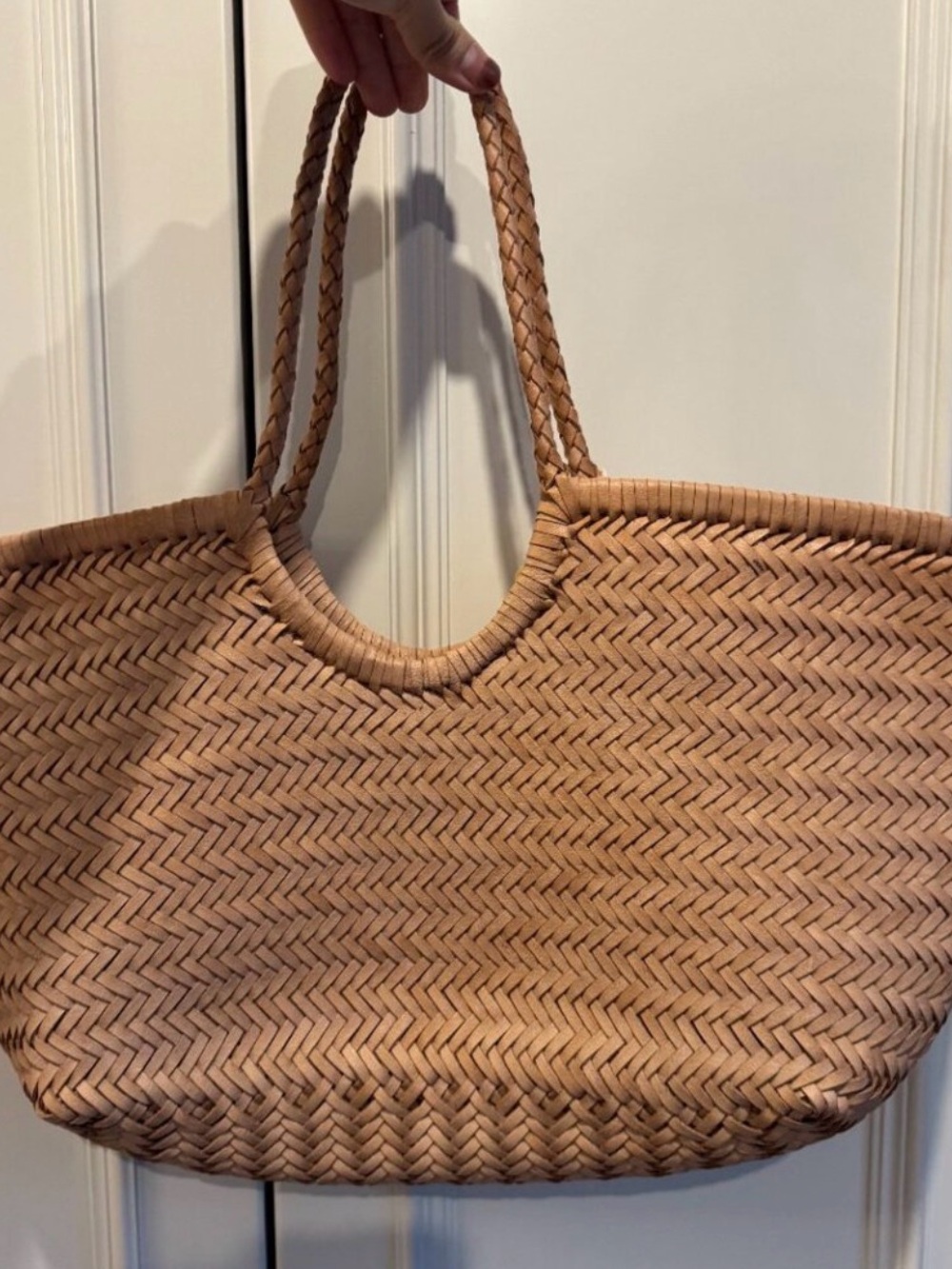 NEW Dragon Diffusion Nantucket Leather Bag- Natural - Picture 7 of 11